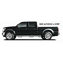 C01105CC-6-TX N-Fab Bed Access Nerf Bars Powdercoated Textured Black, Covers Wheel to wheel - Set of 2