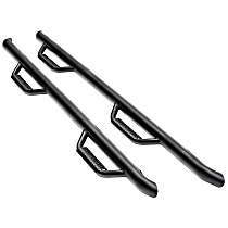 D9746RC-TX N-Fab Cab Length Nerf Bars Powdercoated Textured Black, Covers Cab Length - Set of 2