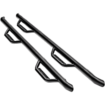 F0084E-TX Wheel to Wheel Series Nerf Bars Powdercoated Textured Black, Covers Wheel to wheel - Set of 2