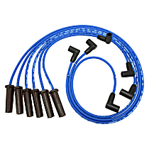 Spark Plug Wire, Ignition Coil Mounted on Left Side of Engine Block (Radiator Side), Set of 6 - 