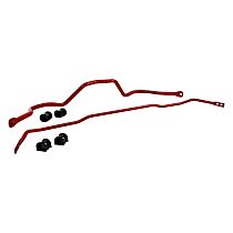 REV013.0006 Front and Rear Sway Bar Kit, Steel, 30 mm Front/26 mm Rear, Non-adjustable, Powdercoated red