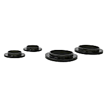 REV176.0004 Coil Spring Insulator - Black, Polyurethane, Direct Fit, Set of 2