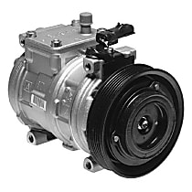 A/C Compressor, With 2 Pin Connector, With Clutch, 6-Groove Pulley, 4 Cyl 2.4L - 