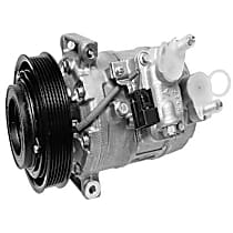 A/C Compressor, With Clutch, 6-Groove Pulley, 6 Cyl 3.8L - 