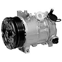 A/C Compressor, With Clutch, 6-Groove Pulley, 4 Cyl 2.4L - 