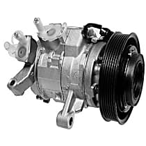 A/C Compressor, Without Auxiliary A/C, With Clutch, 6-Groove Pulley, 8 Cyl 4.7L - 