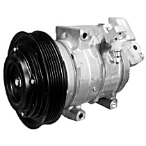 A/C Compressor, With Clutch, 6-Groove Pulley, 6 Cyl 3.7L - 