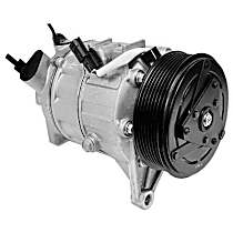 A/C Compressor, OE recommended replacement part., With Clutch, 7-Groove Pulley, 6 Cyl 3.5L - 