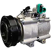 A/C Compressor, OE recommended replacement part., With Clutch, 6-Groove Pulley, 6 Cyl 2.5L - 