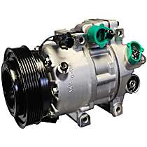 A/C Compressor, OE recommended replacement part., With Clutch, 6-Groove Pulley, 4 Cyl 2.4L - 