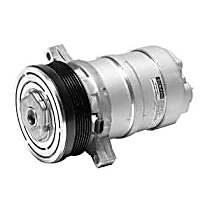 A/C Compressor, OE recommended replacement part., With Clutch, 6-Groove Pulley, 6 Cyl 3.4L - 