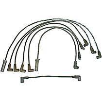 Spark Plug Wire, With Vertical Dist. Cap, Set of 6 - 