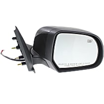 Mirror Manual Remote Textured Black Driver Side Left LH for 12-13 Nissan Versa 