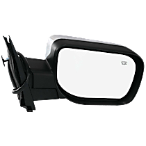 Passenger Side Mirror, Non-Towing, Power, Manual Folding, Heated, Chrome, No Signal Light, No Memory, Puddle Light, and Auto-Dimming, No Blind Spot Feature, 8 Cyl., 5.6L Engine