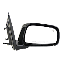 Passenger Side Mirror, Power, Manual Folding, Heated, Paintable, No Signal Light, No Memory, No Puddle Light, No Auto-Dimming, No Blind Spot Feature