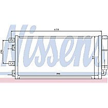 A/C Condenser, With Receiver Drier - 