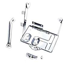 11132.01 Battery Tray - Powdercoated Black, Stainless Steel, Kit