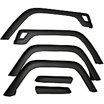11603.01 Front or Rear, Driver and Passenger Side Fender Flares, Black