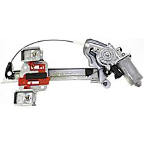 Rear, Passenger Side Window Regulator, Power, Base Model
