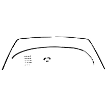 106353914 Front Windshield Molding