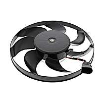 1KM-959-455 E OE Replacement Auxiliary fan Passenger Side, Single fan
