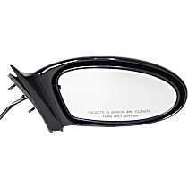 Passenger Side Mirror, Power, Manual Folding, Heated, Paintable, No Signal Light, No Memory, No Puddle Light, No Auto-Dimming, No Blind Spot Feature