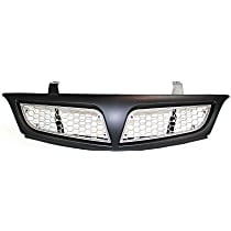 Grille Assembly, Painted Black Shell with Silver Insert