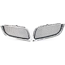 Grille Assembly, Chrome Shell with Painted Gray Insert