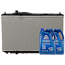 3-Piece Kit Radiator, Canada or USA Built Vehicle, Denso Brand, 4 Cyl 1.8L, includes (1) Radiator and (2) Coolant/Antifreeze