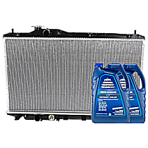 3-Piece Kit Radiator, 1.5L Engine, Aluminum Core, Plastic Tank