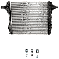 Radiator, 8 Cylinder, Aluminum Core, Plastic Tank
