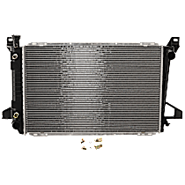 Radiator, 5.0L/5.8L Engines, Aluminum Core, Plastic Tank, Automatic or Manual Transmission, Standard Duty Cooling