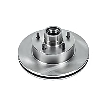 AR8202 Front, Driver or Passenger Side Brake Disc, Plain Surface, Vented, 5 Lugs Autospecialty By Powerstop