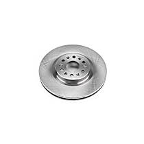 Front, Driver or Passenger Side Brake Disc, Plain Surface, Vented, 6 Lugs,, Autospecialty By Powerstop