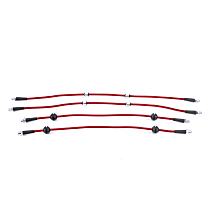 BH00028 Front and Rear Stainless-Steel Brake Hose Line Kit