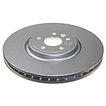 Front, Driver or Passenger Side Brake Disc, Plain Surface, 5 Lugs, Evolution Genuine Geomet Series