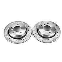 EBR488XPR Rear Brake Disc, Cross-drilled and Slotted, Vented, 5 Lugs, 275.84 mm,, Evolution Drilled & Slotted Series