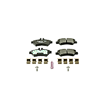 Rear Semi-Metallic Brake Pad Set, Euro-Stop