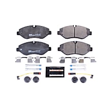 Front Semi-Metallic Brake Pad Set, Euro-Stop