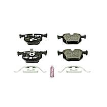 Rear Semi-Metallic Brake Pad Set, Requires Wear Sensor, Euro-Stop
