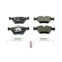 Front Semi-Metallic Brake Pad Set, Requires Wear Sensor, Euro-Stop