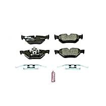 Rear Semi-Metallic Brake Pad Set, Requires Wear Sensor, Euro-Stop