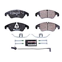Front Semi-Metallic Brake Pad Set, Euro-Stop
