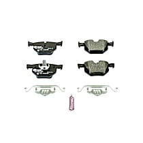 Rear Semi-Metallic Brake Pad Set, Requires Wear Sensor, Euro-Stop