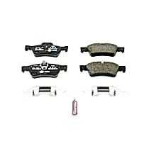 Rear Semi-Metallic Brake Pad Set, Sedan, Requires Wear Sensor, Euro-Stop
