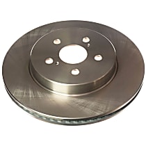 Powerstop Front, Driver or Passenger Side Brake Disc, Plain Surface, Vented, Except Hybrid LE Model, Autospecialty By Powerstop