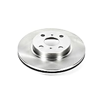 Powerstop Front, Driver or Passenger Side Brake Disc, Plain Surface, Vented, Autospecialty By Powerstop