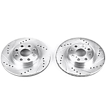 JBR936XPR Rear Drilled, Slotted and Zinc Plated Brake Rotors