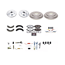 K15246DK-26 Front and Rear Brake Disc And Drum Kit, 4 Lugs, Z26 Street Warrior Carbon-Fiber Ceramic Series
