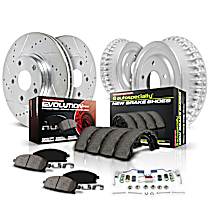 K15259DK Front and Rear Brake Disc And Drum Kit, 5 Lugs